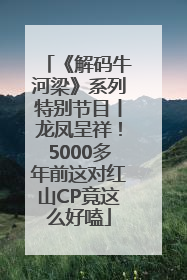 《解码牛河梁》系列特别节目丨龙凤呈祥！5000多年前这对红山CP竟这么好嗑