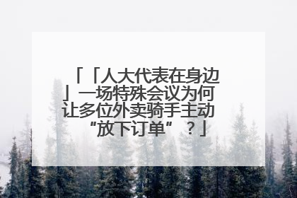 「人大代表在身边」一场特殊会议为何让多位外卖骑手主动“放下订单”？