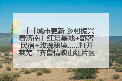 「城市更新 乡村振兴看济南」红培基地+野奢民宿+玫瑰秘境……打开莱芜“齐鲁情映山红片区”的破圈秘籍