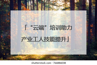 “云端”培训助力产业工人技能提升
