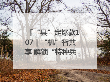 “县”定爆款107｜“机”智共享 解锁“特种兵团”的N种可能
