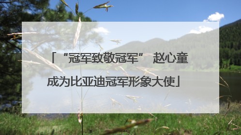 “冠军致敬冠军” 赵心童成为比亚迪冠军形象大使