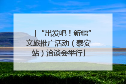 “出发吧！新疆”文旅推广活动（泰安站）洽谈会举行