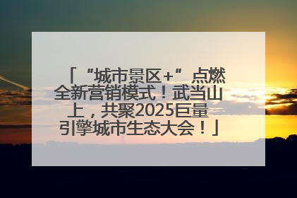 “城市景区+”点燃全新营销模式！武当山上，共聚2025巨量引擎城市生态大会！