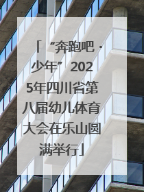 “奔跑吧・少年”2025年四川省第八届幼儿体育大会在乐山圆满举行