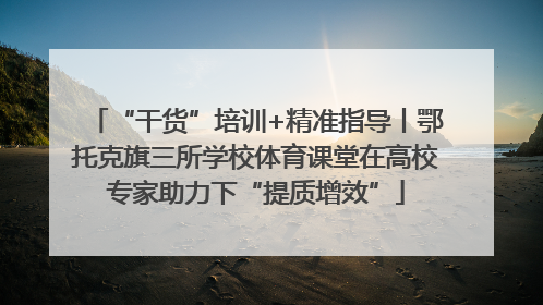 “干货”培训+精准指导丨鄂托克旗三所学校体育课堂在高校专家助力下“提质增效”