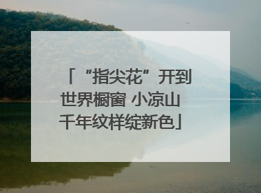 “指尖花”开到世界橱窗 小凉山千年纹样绽新色