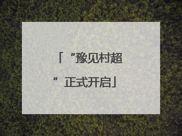 “豫见村超”正式开启