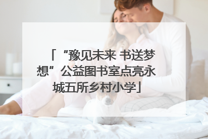 “豫见未来 书送梦想”公益图书室点亮永城五所乡村小学