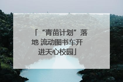 “青苗计划”落地 流动图书车开进天心校园