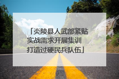 炎陵县人武部紧贴实战需求开展集训 打造过硬民兵队伍