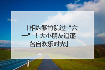 相约紫竹院过“六一”！大小朋友追逐各自欢乐时光