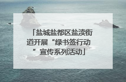 盐城盐都区盐渎街道开展“绿书签行动”宣传系列活动