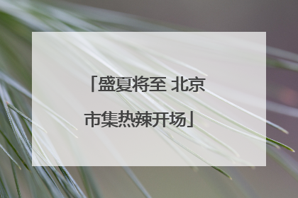 盛夏将至 北京市集热辣开场