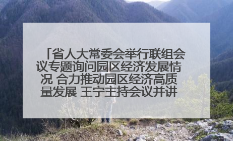 省人大常委会举行联组会议专题询问园区经济发展情况 合力推动园区经济高质量发展 王宁主持会议并讲话 王予波带队到会应询
