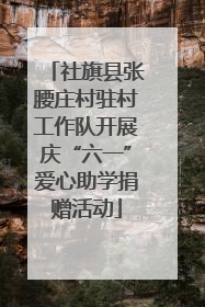 社旗县张腰庄村驻村工作队开展庆“六一”爱心助学捐赠活动