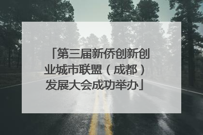 第三届新侨创新创业城市联盟（成都）发展大会成功举办