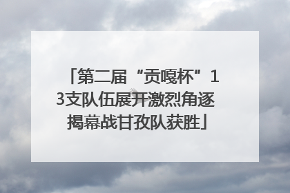 第二届“贡嘎杯”13支队伍展开激烈角逐 揭幕战甘孜队获胜