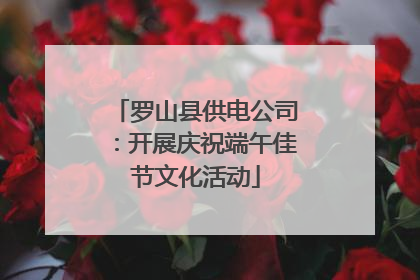 罗山县供电公司：开展庆祝端午佳节文化活动