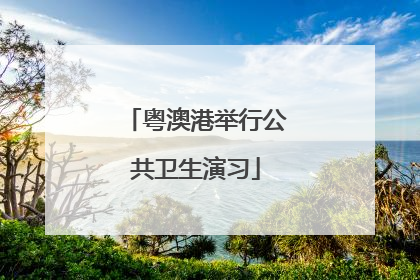 粤澳港举行公共卫生演习