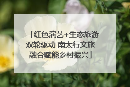 红色演艺+生态旅游双轮驱动 南太行文旅融合赋能乡村振兴