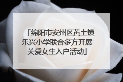 绵阳市安州区黄土镇乐兴小学联合多方开展关爱女生入户活动