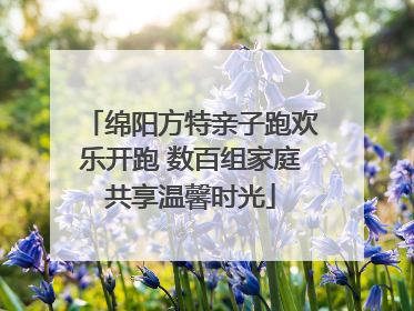绵阳方特亲子跑欢乐开跑 数百组家庭共享温馨时光