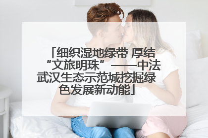 细织湿地绿带 厚结“文旅明珠”——中法武汉生态示范城挖掘绿色发展新动能