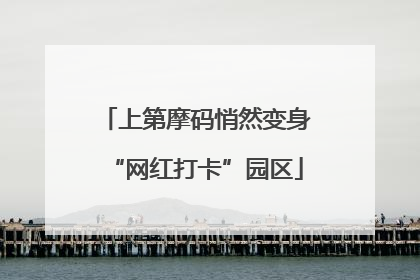 上第摩码悄然变身“网红打卡”园区
