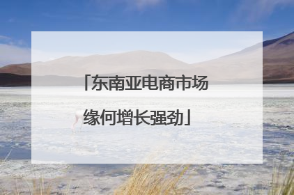 东南亚电商市场缘何增长强劲