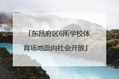 东昌府区6所学校体育场地面向社会开放