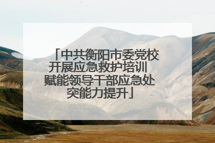中共衡阳市委党校开展应急救护培训 赋能领导干部应急处突能力提升