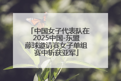 中国女子代表队在2025中国-东盟藤球邀请赛女子单组赛中斩获亚军