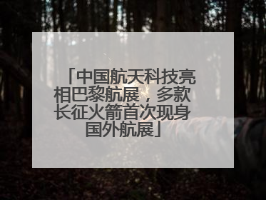 中国航天科技亮相巴黎航展，多款长征火箭首次现身国外航展
