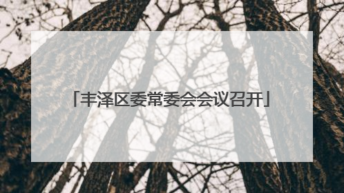 丰泽区委常委会会议召开