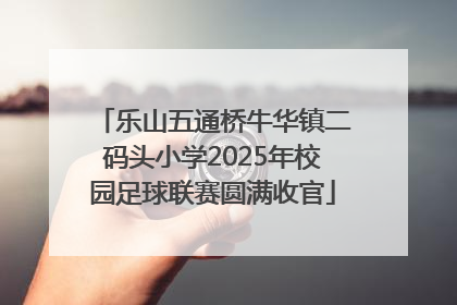 乐山五通桥牛华镇二码头小学2025年校园足球联赛圆满收官