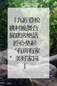九匠登松桃村晚舞台展建房绝活 匠心垒起“有房有家”美好家园
