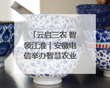云启三农 智领江淮｜安徽电信举办智慧农业主题会议