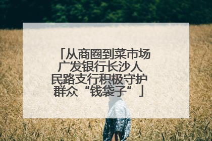 从商圈到菜市场 广发银行长沙人民路支行积极守护群众“钱袋子”