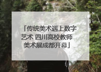 传统美术遇上数字艺术 四川高校教师美术展成都开幕