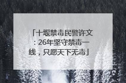 十堰禁毒民警许文：26年坚守禁毒一线，只愿天下无毒