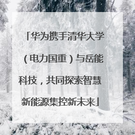 华为携手清华大学（电力国重）与岳能科技，共同探索智慧新能源集控新未来