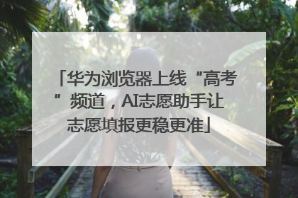 华为浏览器上线“高考”频道，AI志愿助手让志愿填报更稳更准