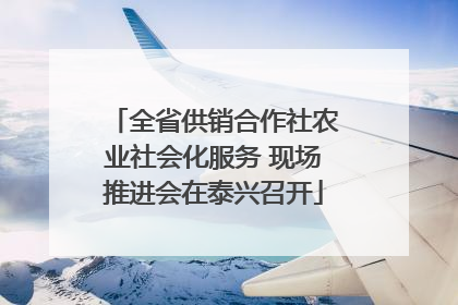 全省供销合作社农业社会化服务 现场推进会在泰兴召开