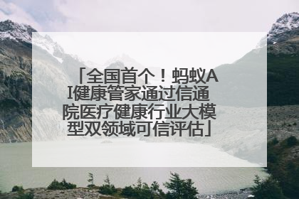 全国首个！蚂蚁AI健康管家通过信通院医疗健康行业大模型双领域可信评估