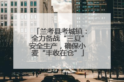 兰考县考城镇：全力备战“三夏”安全生产，确保小麦“丰收在仓”
