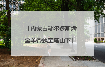 内蒙古鄂尔多斯烤全羊香飘宝塔山下