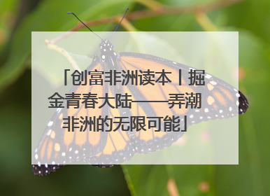 创富非洲读本丨掘金青春大陆——弄潮非洲的无限可能