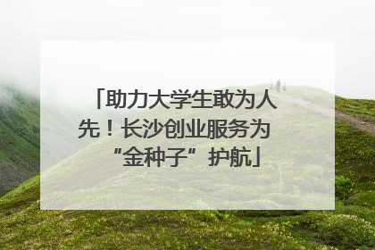 助力大学生敢为人先！长沙创业服务为“金种子”护航