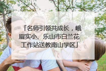 名师引领共成长，峨眉实小、乐山市白兰花工作站送教南山学区
